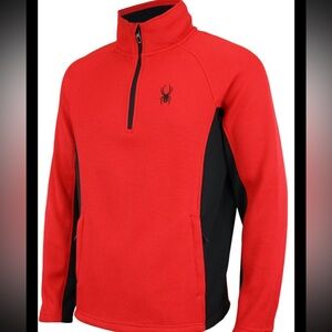 SPYDER OUTBOUND Half Zip Mid Weight CORE SWEATER Red Men’s Small